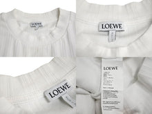 Load image into Gallery viewer, LOEWE ロエベ Cropped Top in Cotton 半袖Tシャツ S359Y23X87 アナグラムロゴ 刺繍 SS24 サイズS ホワイト コットン 美品 中古 4c067612