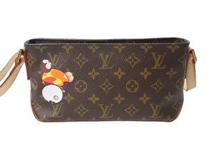 新品同様 LOUIS VUITTON ルイヴィトン トロター ショルダーバッグ モノグラムパンダ 村上隆 ポシェット M51241 中古 4c067615