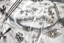 画像をギャラリービューアに読み込む, 極美品 CHROME HEARTS クロムハーツ バケットハット サイズM/L ブラック クリア ビニール 総柄 ロゴ プリント 中古 4c067618