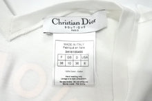 Load image into Gallery viewer, 新品未使用 Christian Dior クリスチャンディオール J&#39;ADORE VネックTシャツ 3H16155400 サイズ38 コットン ホワイト レッド 中古 4c067621