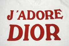 Load image into Gallery viewer, 新品未使用 Christian Dior クリスチャンディオール J&#39;ADORE VネックTシャツ 3H16155400 サイズ38 コットン ホワイト レッド 中古 4c067622