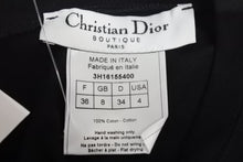 画像をギャラリービューアに読み込む, 新品未使用 Christian Dior クリスチャンディオール J&#39;ADORE VネックTシャツ 3H16155400 サイズ36 コットン ブラック ホワイト 中古 4c067624