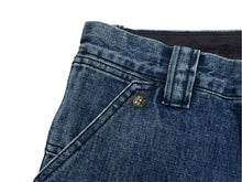 画像をギャラリービューアに読み込む, CHROME HEARTS クロムハーツ デニムカーペンターカットオフショートパンツ インディゴ シルバー925 サイズ34 美品 中古 4c067644