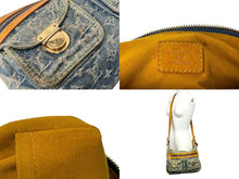 画像をギャラリービューアに読み込む, LouisVuitton ルイヴィトン バギーPM ショルダーバッグ M95049 モノグラムデニム ヌメ革 ブルー ゴールド 良品 中古 4c067651