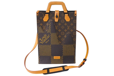 極美品 LOUIS VUITTON ルイヴィトン NIGO ニゴ― ダミエ ジャイアント モノグラム 2WAY トートバッグ N40355 中古 4c067656