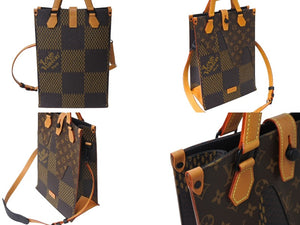 極美品 LOUIS VUITTON ルイヴィトン NIGO ニゴ― ダミエ ジャイアント モノグラム 2WAY トートバッグ N40355 中古 4c067656