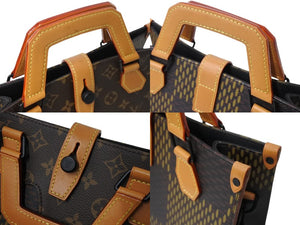 極美品 LOUIS VUITTON ルイヴィトン NIGO ニゴ― ダミエ ジャイアント モノグラム 2WAY トートバッグ N40355 中古 4c067656