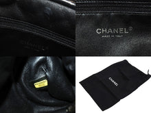 画像をギャラリービューアに読み込む, CHANEL シャネル マトラッセ クラッチバッグ セカンドバッグ がま口 ラムスキン 15番台 ブラック シルバー金具 美品 中古 4c067670