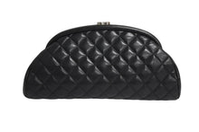 画像をギャラリービューアに読み込む, CHANEL シャネル マトラッセ クラッチバッグ セカンドバッグ がま口 ラムスキン 15番台 ブラック シルバー金具 美品 中古 4c067670