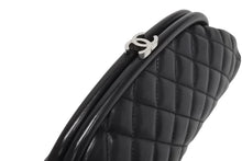 画像をギャラリービューアに読み込む, CHANEL シャネル マトラッセ クラッチバッグ セカンドバッグ がま口 ラムスキン 15番台 ブラック シルバー金具 美品 中古 4c067670