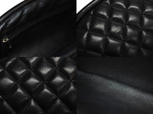 画像をギャラリービューアに読み込む, CHANEL シャネル マトラッセ クラッチバッグ セカンドバッグ がま口 ラムスキン 15番台 ブラック シルバー金具 美品 中古 4c067670