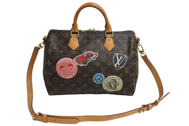 LOUIS VUITTON ルイヴィトン スピーディ バンドリエール30 ハンドバッグ M43231 ゴールド金具 ブラウン 美品 中古 4c067672