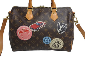 LOUIS VUITTON ルイヴィトン スピーディ バンドリエール30 ハンドバッグ M43231 ゴールド金具 ブラウン 美品 中古 4c067672