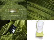 画像をギャラリービューアに読み込む, 極美品 PRADA プラダ Re-Edition リエディション 1995 Re-Nylon リナイロン イエローグリーン ミニバッグ 中古 4c067688