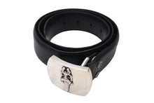 画像をギャラリービューアに読み込む, CHROME HEARTS クロムハーツ 1.5 STRAP ベルトストラップ サイズ32 ブラック レザー シルバー925 美品 中古 4c067700