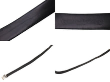 画像をギャラリービューアに読み込む, CHROME HEARTS クロムハーツ 1.5 STRAP ベルトストラップ サイズ32 ブラック レザー シルバー925 美品 中古 4c067700