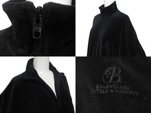 Load image into Gallery viewer, BALENCIAGA バレンシアガ トラック ジャケット truck jacket ベロア 659098 20AW ブラック 黒 サイズ XXS 中古 4c067707