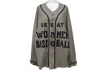 Load image into Gallery viewer, KAPITAL キャピタル ベースボールシャツ baseball shirts K2209LS016 ウール サイズ 2 グレー ブラック 美品 中古 4c067710