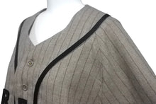 Load image into Gallery viewer, KAPITAL キャピタル ベースボールシャツ baseball shirts K2209LS016 ウール サイズ 2 グレー ブラック 美品 中古 4c067710