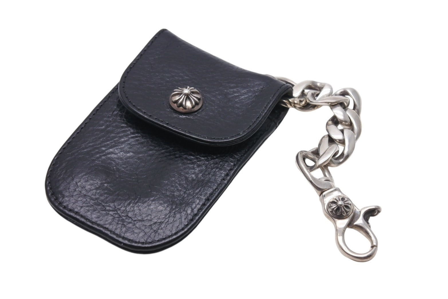 Chrome Hearts クロムハーツ 2024年 KEYCASE CRASSIC CHAIN レザーケース付きシルバーキーチェーン 101.5g  美品 中古 4c067715 – Casanova Vintage