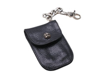 Load image into Gallery viewer, Chrome Hearts クロムハーツ 2024年 KEYCASE CRASSIC CHAIN レザーケース付きシルバーキーチェーン 101.5g 美品 中古 4c067715