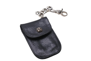 Chrome Hearts クロムハーツ 2024年 KEYCASE CRASSIC CHAIN レザーケース付きシルバーキーチェーン 101.5g 美品 中古 4c067715