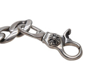 Load image into Gallery viewer, Chrome Hearts クロムハーツ 2024年 KEYCASE CRASSIC CHAIN レザーケース付きシルバーキーチェーン 101.5g 美品 中古 4c067715