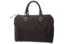 Load image into Gallery viewer, LOUIS VUITTON ルイ・ヴィトン ハンドバッグ モノグラムミニラン スピーディ30 キャンバス エベヌ ブラウン M95224 良品 中古 4c067721