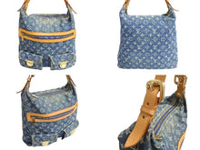 Load image into Gallery viewer, LOUIS VUITTON ルイ ヴィトン バギーGM ショルダーバッグ M95048 モノグラムデニム ブルー ベージュ 美品 中古 4c067722