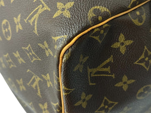 LOUIS VUITTON ルイヴィトン キーポル55 M41424 ボストンバッグ モノグラムキャンバス ブラウン 美品 中古 4c067723