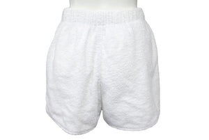 PRADA Prada shorts P292E S212 1ZR3 size 40 triangle logo white cotton pile good used 4c067729