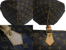画像をギャラリービューアに読み込む, LOUIS VUITTON ルイヴィトン スピーディ30 ハンドバッグ M41526 旧型 モノグラム PVC レザー ゴールド金具 ブラウン 美品 中古 4c067734