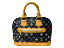 画像をギャラリービューアに読み込む, LOUIS VUITTON ルイヴィトン モノグラムマルチカラー アルマ ハンドバッグ M92646 ゴールド金具 ブラック 美品 中古 4c067737