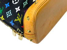 画像をギャラリービューアに読み込む, LOUIS VUITTON ルイヴィトン モノグラムマルチカラー アルマ ハンドバッグ M92646 ゴールド金具 ブラック 美品 中古 4c067737