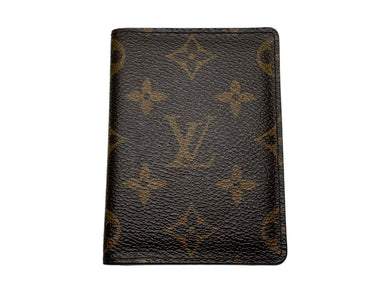 Louis Vuitton ルイヴィトン モノグラム ポルトカルト・パス ヴェルティカル ブラウン パスケース カードケース M66541 美品 中古 4c067741