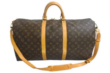 Load image into Gallery viewer, Louis Vuitton ルイヴィトン キーポルバンドリエール55 ボストンバッグ M41414 ブラウン PVCコーティングキャンバス 中古 4c067748