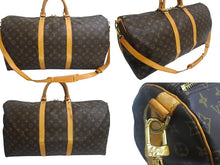 Load image into Gallery viewer, Louis Vuitton ルイヴィトン キーポルバンドリエール55 ボストンバッグ M41414 ブラウン PVCコーティングキャンバス 中古 4c067748