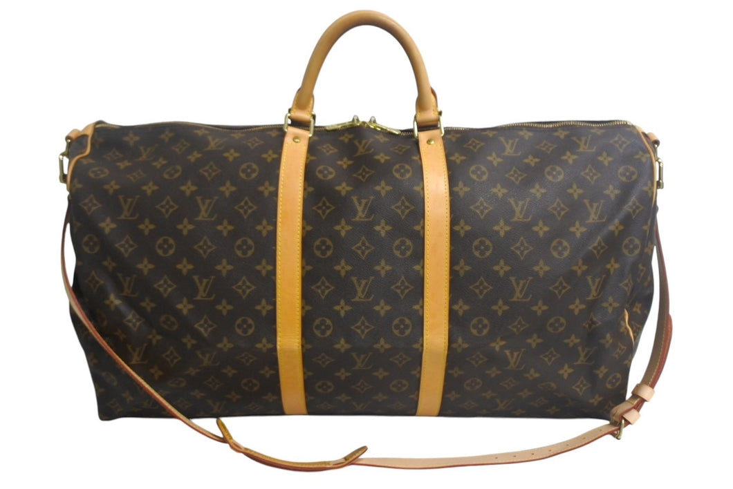 LOUIS VUITTON ルイヴィトン キーポルバンドリエール60 ボストンバッグ M41412 モノグラムキャンバス ブラウン 美品 中古 4c067749