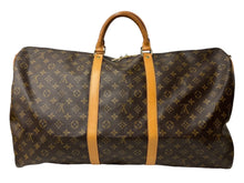 画像をギャラリービューアに読み込む, LOUIS VUITTON ルイヴィトン キーポルバンドリエール60 ボストンバッグ M41412 モノグラムキャンバス ブラウン 中古 4c067750