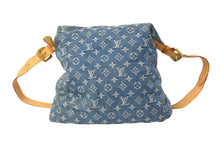 Load image into Gallery viewer, LOUIS VUITTON ルイヴィトン バギーGM ショルダーバッグ M95048 モノグラムデニム ブルー ベージュ 美品 中古 4c067751