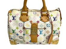 Load image into Gallery viewer, LOUIS VUITTON ルイヴィトン スピーディ30 ハンドバッグ M92643 ゴールド金具 ホワイト マルチカラー 美品 中古 4c067752