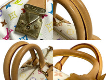 Load image into Gallery viewer, LOUIS VUITTON ルイヴィトン スピーディ30 ハンドバッグ M92643 ゴールド金具 ホワイト マルチカラー 美品 中古 4c067752