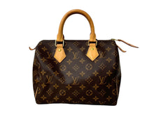 画像をギャラリービューアに読み込む, LOUIS VUITTON ルイヴィトン モノグラム スピーディ25 ハンドバッグ M41109 ブラウン ロゴ 手持ち 美品 中古 4c067755