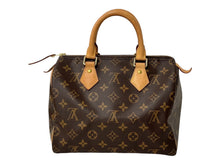 画像をギャラリービューアに読み込む, LOUIS VUITTON ルイヴィトン モノグラム スピーディ25 ハンドバッグ M41109 ブラウン ロゴ 手持ち 美品 中古 4c067755