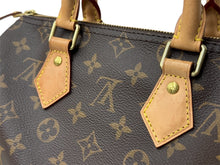 画像をギャラリービューアに読み込む, LOUIS VUITTON ルイヴィトン モノグラム スピーディ25 ハンドバッグ M41109 ブラウン ロゴ 手持ち 美品 中古 4c067755