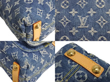 画像をギャラリービューアに読み込む, LOUIS VUITTON ルイヴィトン バギーPM ショルダーバッグ M95049 モノグラムデニム ゴールド金具 ブルー 美品 中古 4c067756