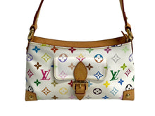 画像をギャラリービューアに読み込む, LOUIS VUITTON ルイヴィトン モノグラムマルチカラー エライザ ショルダーバッグ M40098 村上隆 ホワイト 美品 中古 4c067758