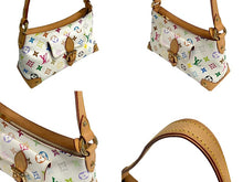 画像をギャラリービューアに読み込む, LOUIS VUITTON ルイヴィトン モノグラムマルチカラー エライザ ショルダーバッグ M40098 村上隆 ホワイト 美品 中古 4c067758