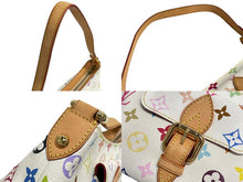画像をギャラリービューアに読み込む, LOUIS VUITTON ルイヴィトン モノグラムマルチカラー エライザ ショルダーバッグ M40098 村上隆 ホワイト 美品 中古 4c067758