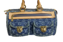 画像をギャラリービューアに読み込む, LOUIS VUITTON ルイヴィトン ハンドバッグ ネオスピーディ M95019 モノグラムデニム ゴールド金具 美品 中古 4c067762